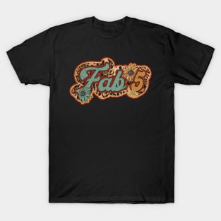 Vintage Fab Proud Name 5 Personalized Birthday Retro T-Shirt